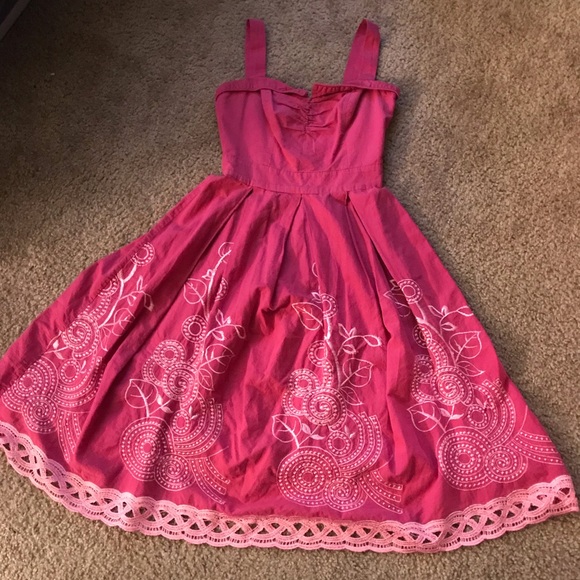 Bettie Page Dresses & Skirts - Think Pink pinup rockabilly dress by Tatyana